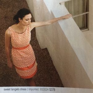 Anthropologie-Leifsdottir-Sweet Tangelo Dress SZ 8